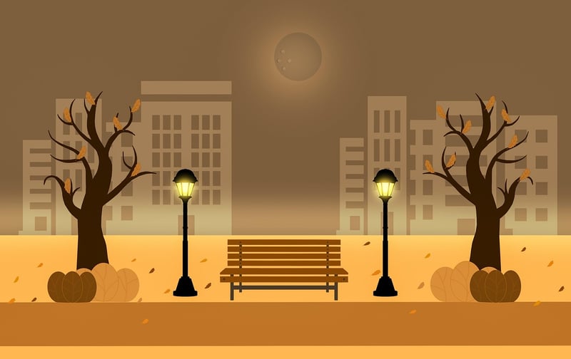 Urban Park Bench